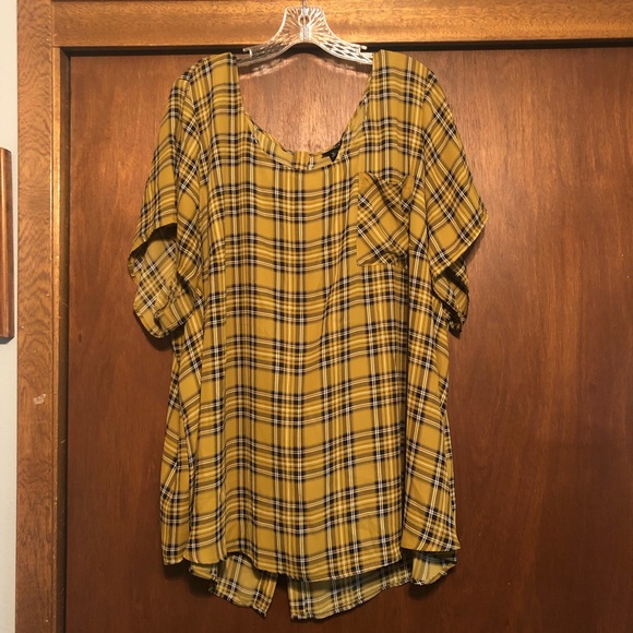 Torrid Plaid Blouse - Picture 1 of 5